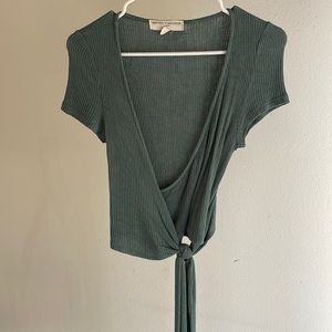 Urban outfitters wrap crop top